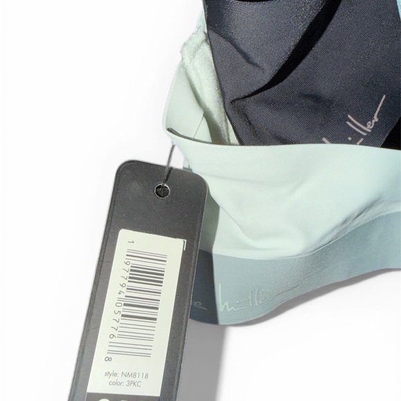 Nicole Miller Women's Intimates (3)Bra Set 36C- Black/Smokey blue/Blue gray. - Picture 4 of 6